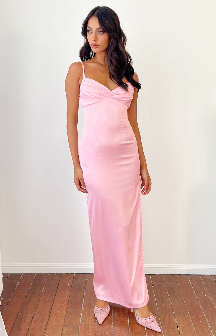 light pink maxi dress